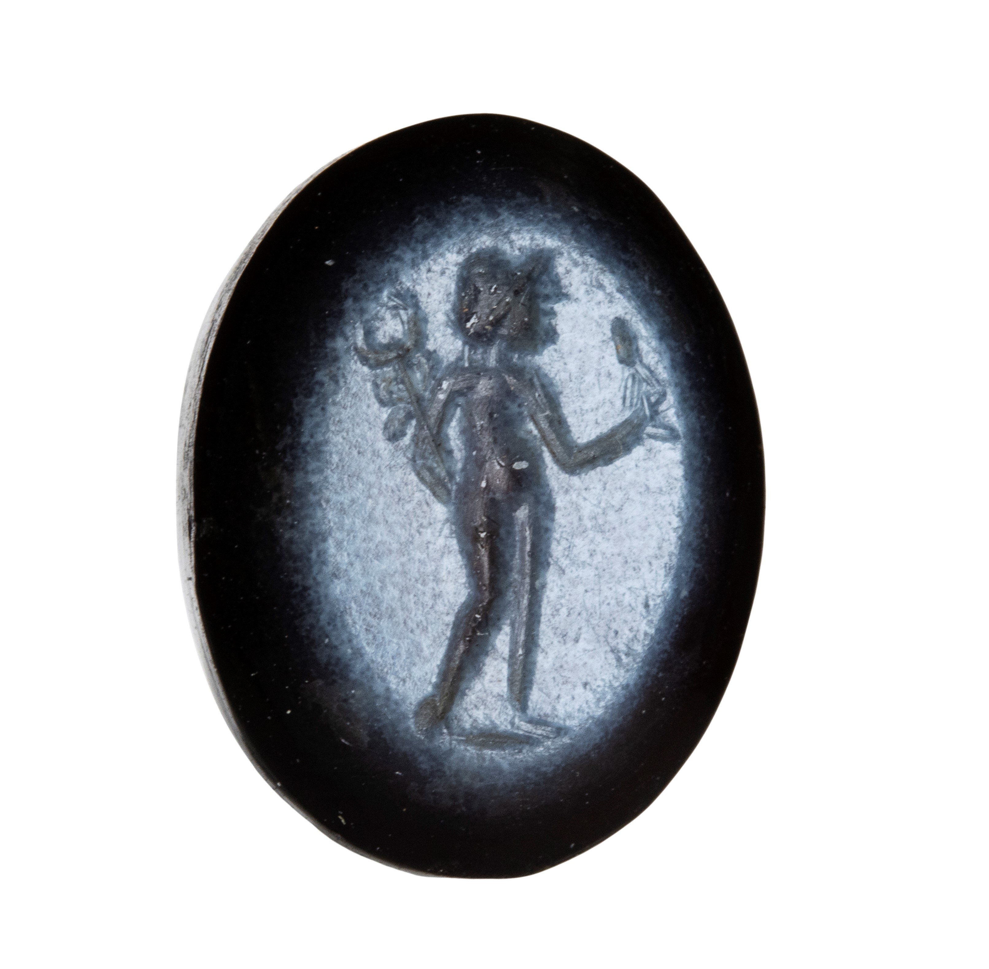A Roman nicolo intaglio. Hermes.