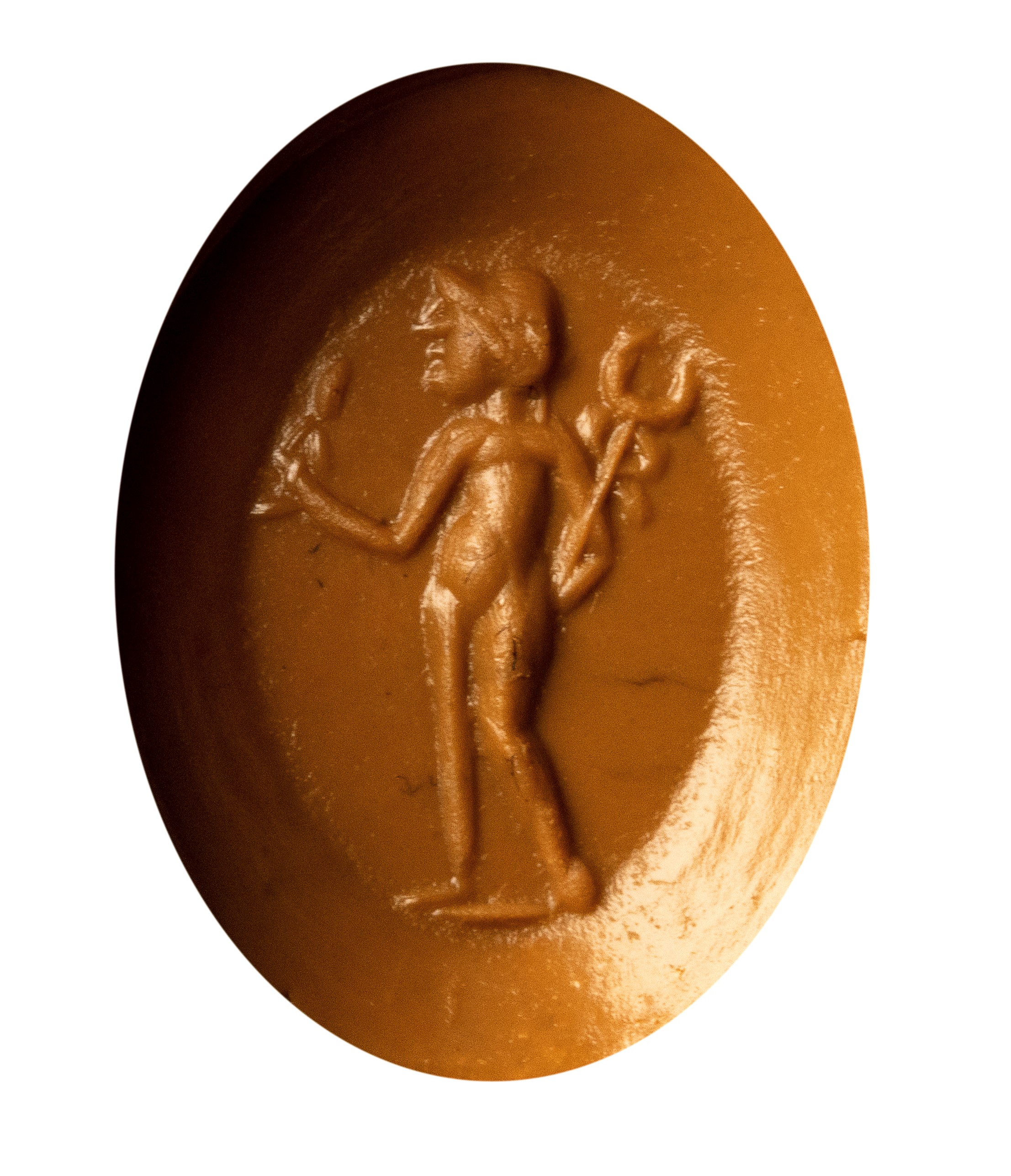 A Roman nicolo intaglio. Hermes.
