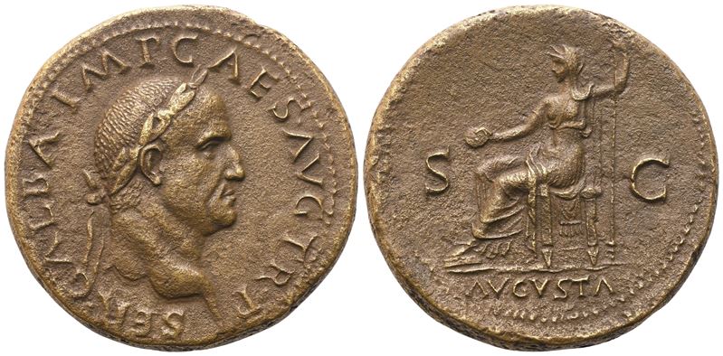 Galba (68–69), Sestertius, bronzo Æ, Roma, luglio 68 – gennaio 69