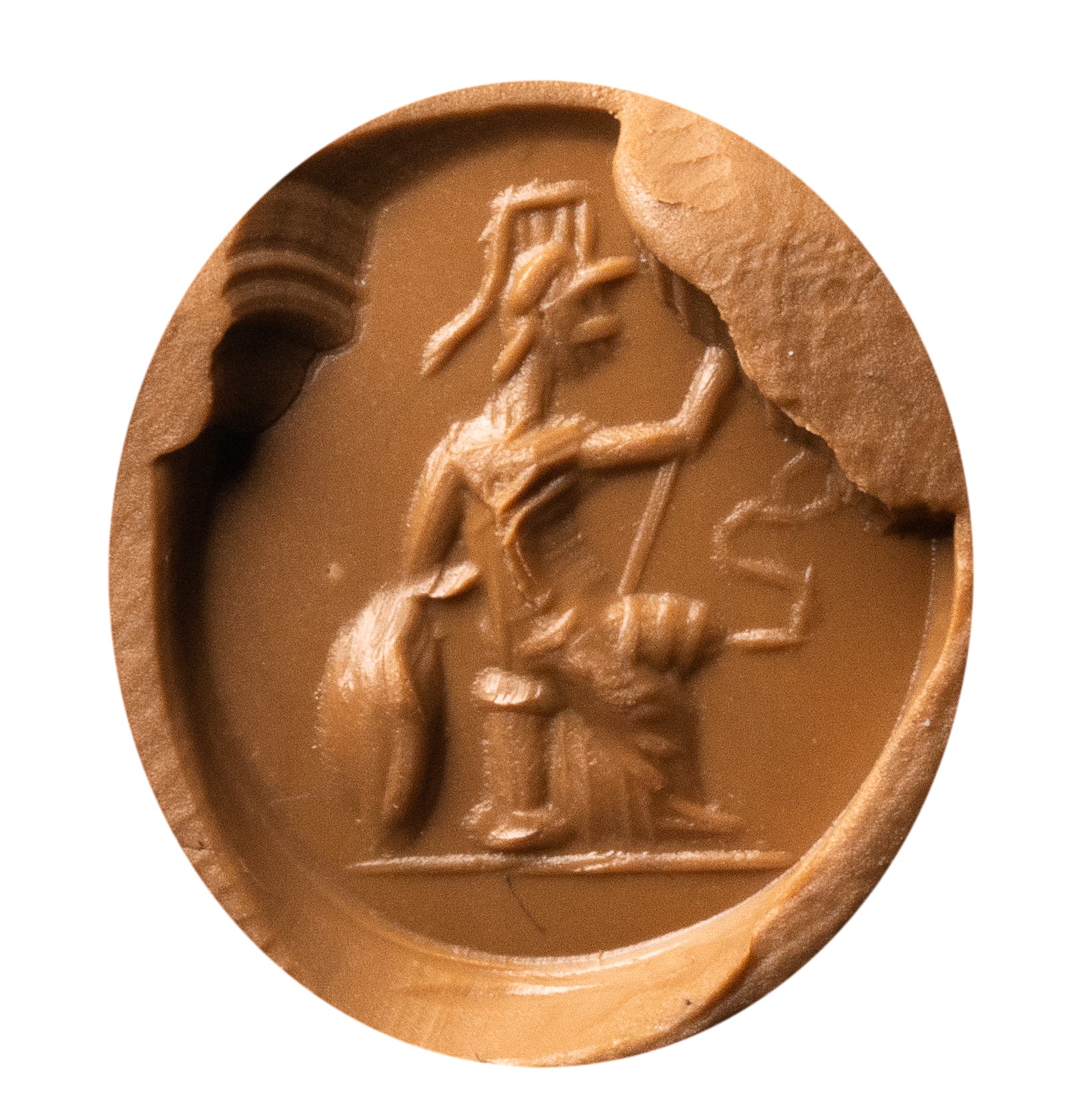 A Roman carnelian intaglio. Roma.