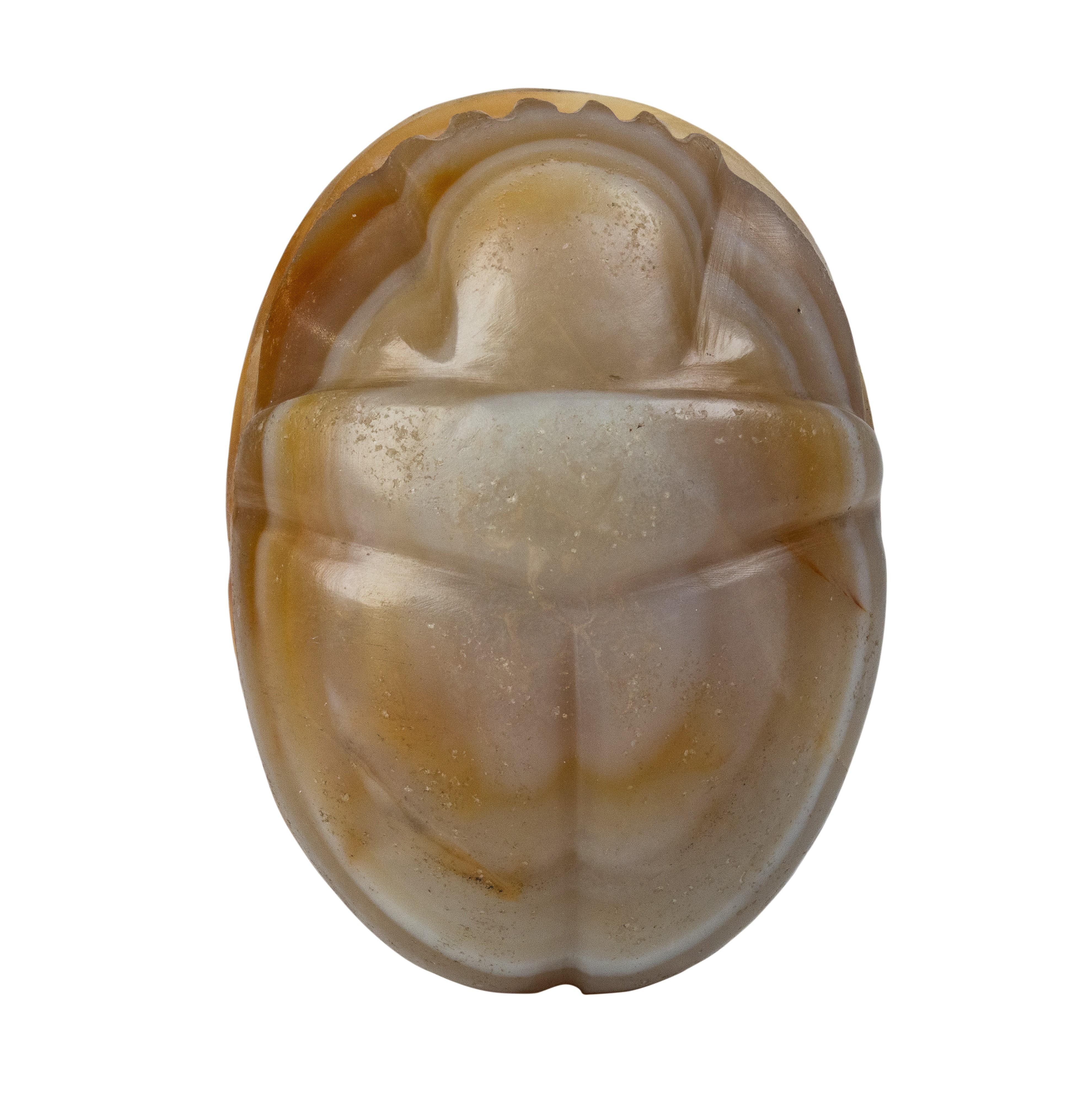 A postclassical Near Eastern agate engraved scarab. Victory on a biga.