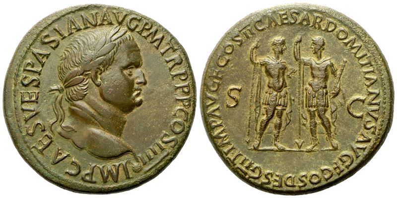 Vespasian (69-79), Sestertius, Lugdunum, AD 72; Æ (g 28,55; mm 34)