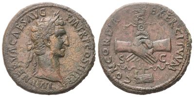Nerva (96-98), Sestertius, Rome, 97; Æ (25,48 G; 34 MM; 6 H)