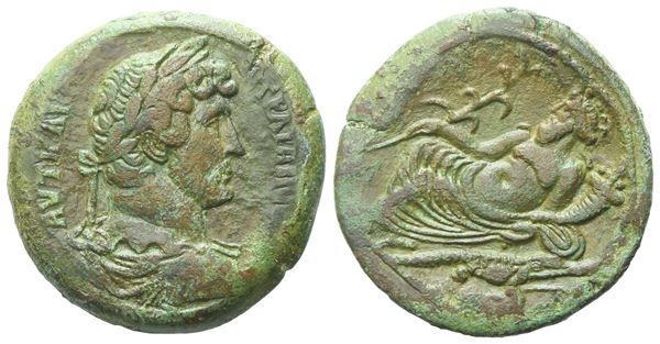 Hadrian (117-138), Drachm, Alexandria, Uncertain date; Æ (22,87 g; 33,4 mm; 11 h)