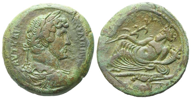 Hadrian (117-138), Drachm, Alexandria, Uncertain Date; Æ (22,87 G; 33,4 MM; 11 H)