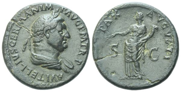Vitellius (69), Sestertius, Rome, c. late April-December 69; Æ (23,11 g; 34,5 mm; 6 h)