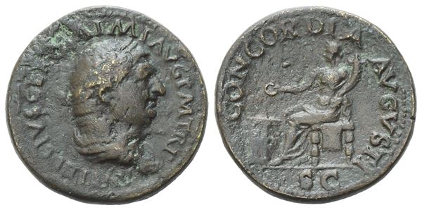 Vitellius (69), As, Rome, late April - December 69; Æ (12,39 g; 27,4 mm; 6 h)
