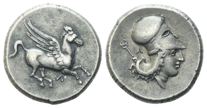 Akarnania, Leukas, C. 320-380 Bc, Stater; Ar (8,52 G; 20,5 MM; 9 H)
