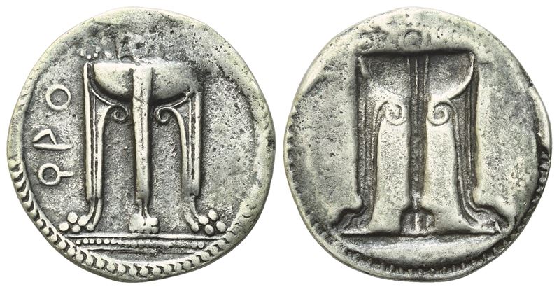 Bruttium, Kroton (C. 530-500 Bc), Stater; Ar (7,10 G; 28,3 MM; 12 H)