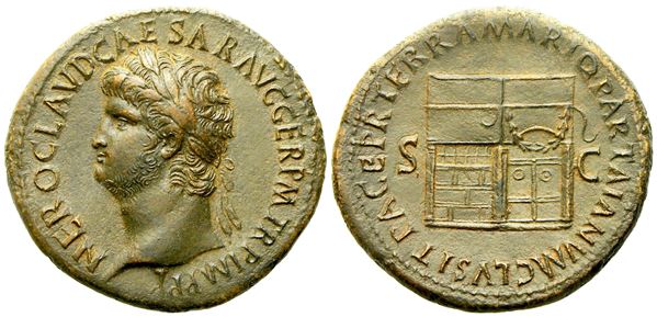 Nero (54-68), Sestertius, Rome, c. AD 65; Æ (g 21,37; mm 35)