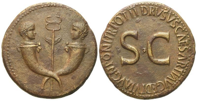 Drusus Minor, Sestertius struck under Tiberius, Rome, AD 22-23; Æ (g 26,94; mm 33,5)
