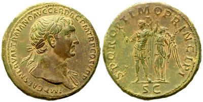 Trajan (98-117), Sestertius, Rome, Ad 103-111; Æ (g 23,84; MM 33)
