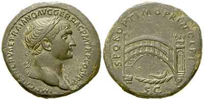 Trajan (98-117), Sestertius, Rome, C. Ad 107-109; Æ (g 26,93; MM 35)