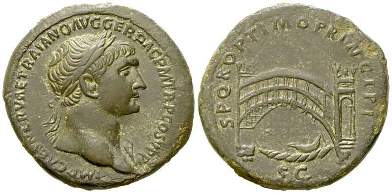 Trajan (98-117), Sestertius, Rome, C. Ad 107-109; Æ (g 26,93; MM 35)