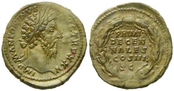 Marcus Aurelius (161-180), Sestertius, Rome, AD 170-171; Æ (g 24,77; mm 33)