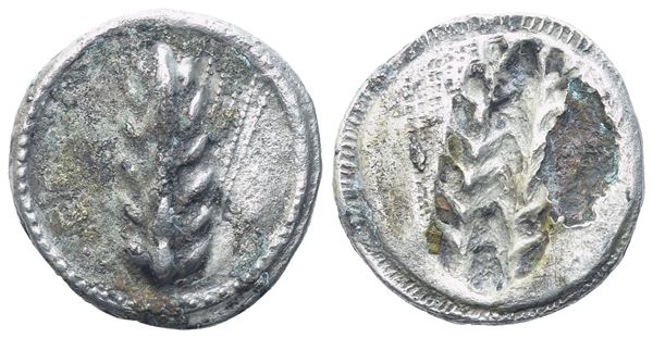 Lucania, Metapontion (c. 510-470 BC), Stater; AR (6,81 g; 23 mm; 6 h)