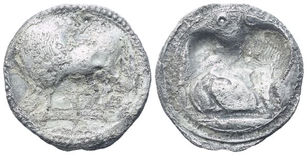 Lucania, Sybaris, Stater, 550-510; AR (5,62 g; 28,2 mm)