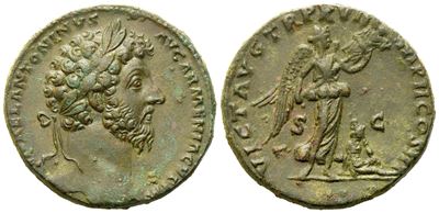 Marcus Aurelius (161-180), Sestertius, Rome, Ad 164; Æ (g 24,63; MM 30,2)