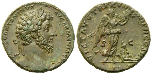 Marcus Aurelius (161-180), Sestertius, Rome, AD 164; Æ (g 24,63; mm 30,2)