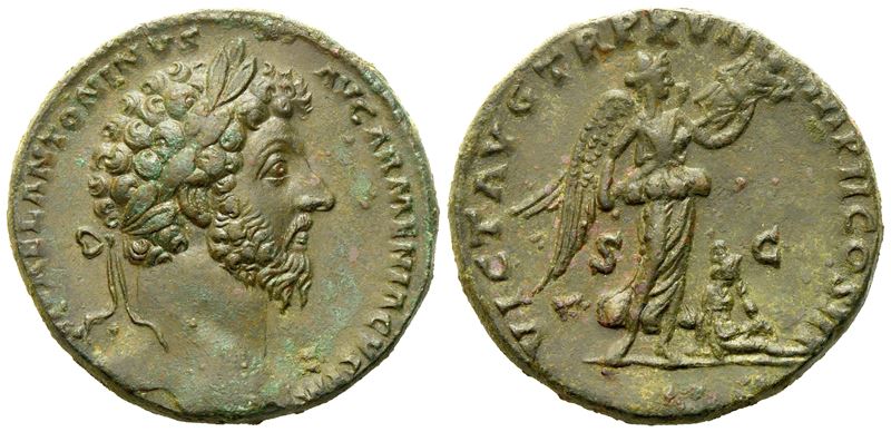 Marcus Aurelius (161-180), Sestertius, Rome, Ad 164; Æ (g 24,63; MM 30,2)