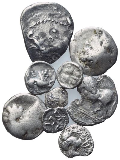 Lot Of 10 Greek And Roman Ar Coins To Be Catalogued. Lot Sold As Is, No Returns.