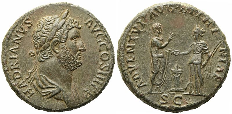 Hadrian (117-138), Sestertius, Rome, Ad 130-138; Æ (g 23,62; MM 31,6)