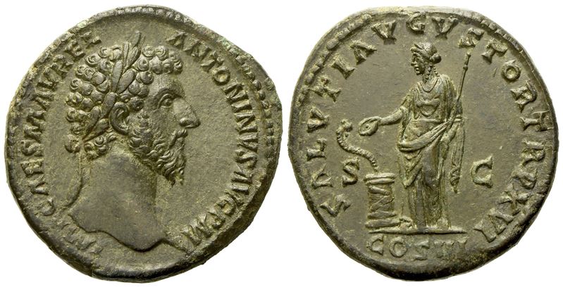 Marcus Aurelius (161-180), Sestertius, Rome, Ad 163; Æ (g 25,44; MM 32)