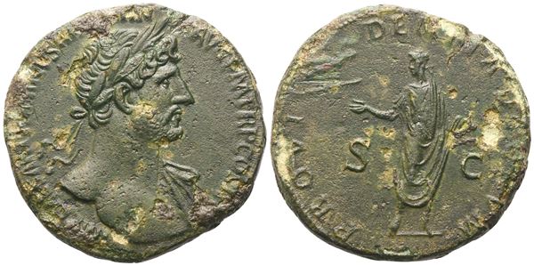 Hadrian (117-138), Sestertius, Rome, 119-120; Æ (21,15 g; 32,2 mm; 6 h)