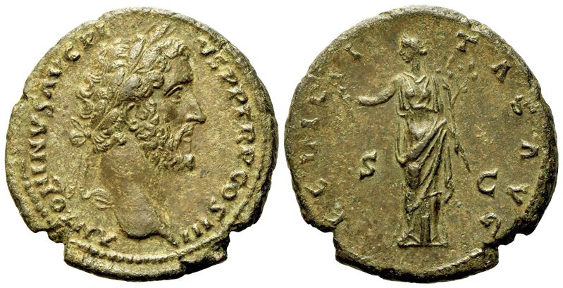 Antoninus Pius (138-161), As, Rome, Ad 140-144; Æ (g 9,44; MM 27)