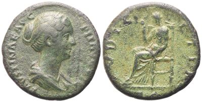 Faustina II, As di Antonino Pio, Roma (145-146 d.C.), Æ