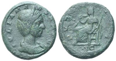 Julia Maesa, As struck under Elagabal, Roma, 218-222 d.C. (Æ, 11,09 g)