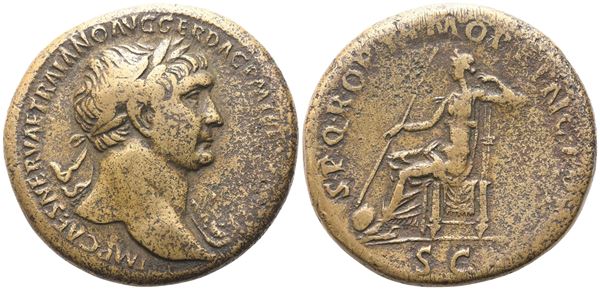 Trajan (98-117), Sestertius, Rome, c. 106-107; Æ (25,63 g; 34 mm; 7 h)