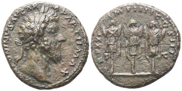 Marcus Aurelius (161-180), As, Rome, 166-167; Æ (10,57 g; 25,4 mm; 11 h)