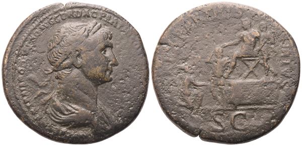 Trajan (98-117), Sestertius, Rome, 116-117; Æ (27,49 g; 34,7 mm; 6 h)