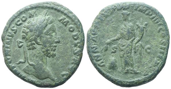 Commodus (177-192), As, Rome, 181-182; Æ (9,75 g; 24,5 mm; 5 h)