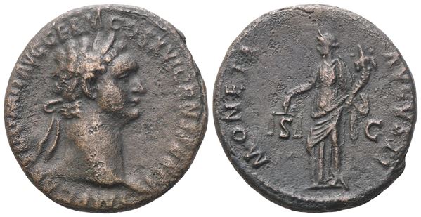 Domitian (81-96), As, Rome, 92-94; Æ (9,94 g; 27,5 mm; 6 h)