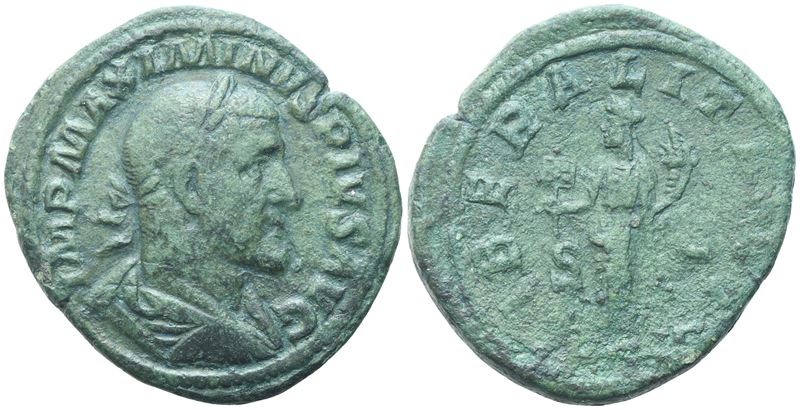 Massimino I (235-238), Sestertius, Roma, 236