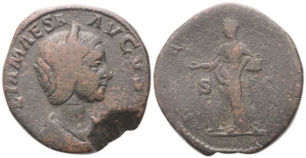 Julia Maesa, Sestertius struck under Elagabal, Rome, 218-220; Æ (18,49 g; 28 mm; 1 h)