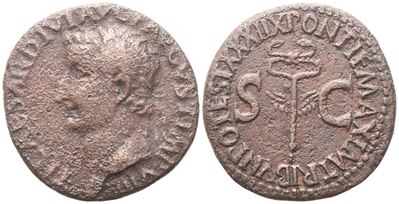 Tiberius (14–37), As romano (Æ), Roma, 36–37