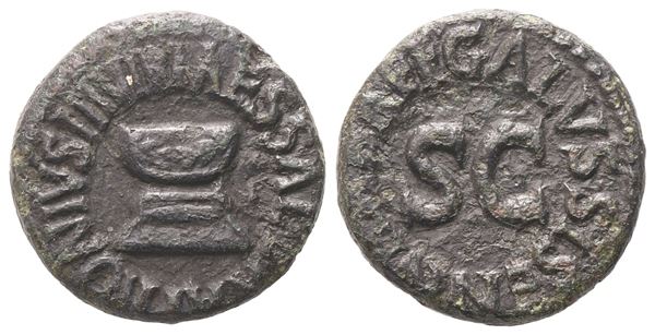 Augustus (27 BC-14 AD), Quadrans, Rome, 5 BC; Æ (2,90 g; 15,5 mm; 3 h)