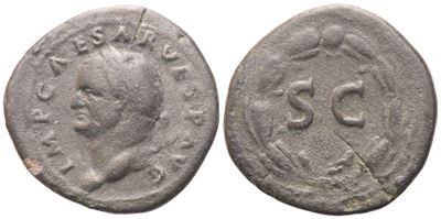 Seleucis and Pieria, Antioch, Semis di Vespasiano (69–79), Roma, 74; Æ