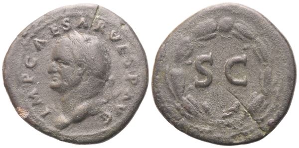 Seleucis and Pieria, Antioch. Vespasian (69-79), Semis, Rome, 74; Æ (5,46 g; 22,8 mm; 6 h)