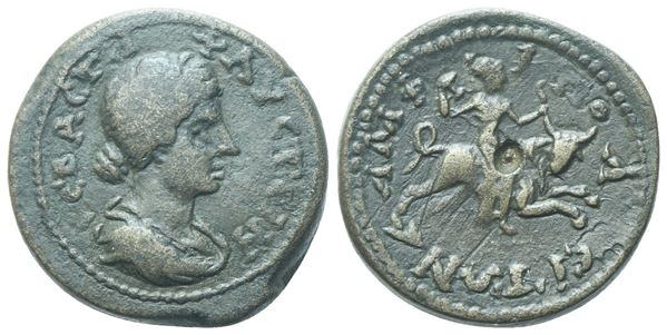 Faustina II, Bronze struck under Antoninus Pius or Marcus Aurelius, Macedon, Amphipolis, 147-175; Æ (5,87 g; 20 mm; 6 h)