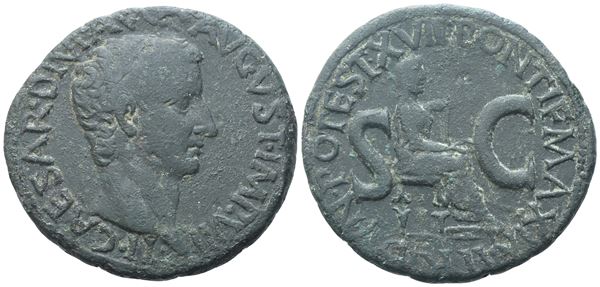 Tiberius (14-37), As, Rome, c. 21-22; Æ (10,55 g; 28,7 mm; 12 h)