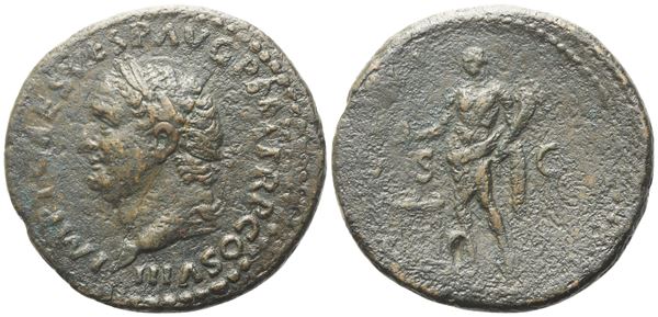 Titus (79-81), As, Rome, 80-81; Æ (9,90 g; 28,3 mm; 6 h)