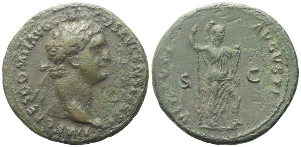 Domitian (81-96), As, Rome, 90-91; Æ (12,03 g; 29 mm; 6 h)
