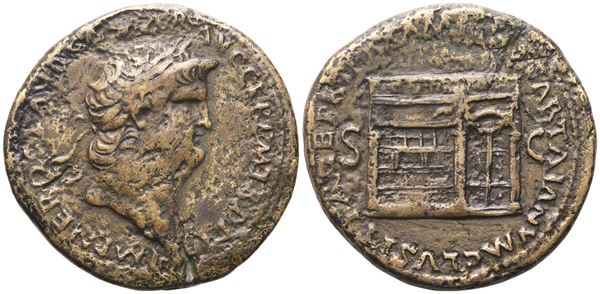Nero (54-68), Sestertius, Rome, 66; Æ (25,89 g; 34,4 mm; 6 h)