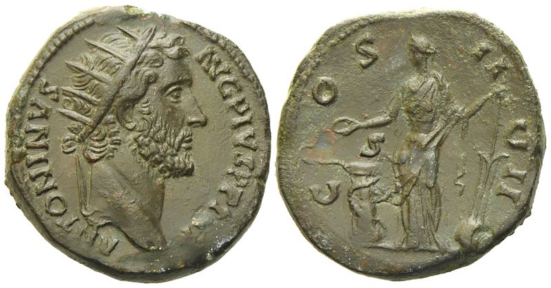 Antoninus Pius (138-161), Dupondius, Rome, Ad 145-161; Æ (g 14,26; MM 26)