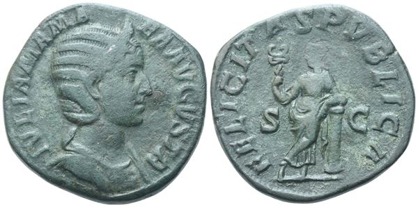 Julia Mamaea Augusta (222-235), Sestertius, Rome, 228; Æ (18,10 g; 29,5 g; 12 h)