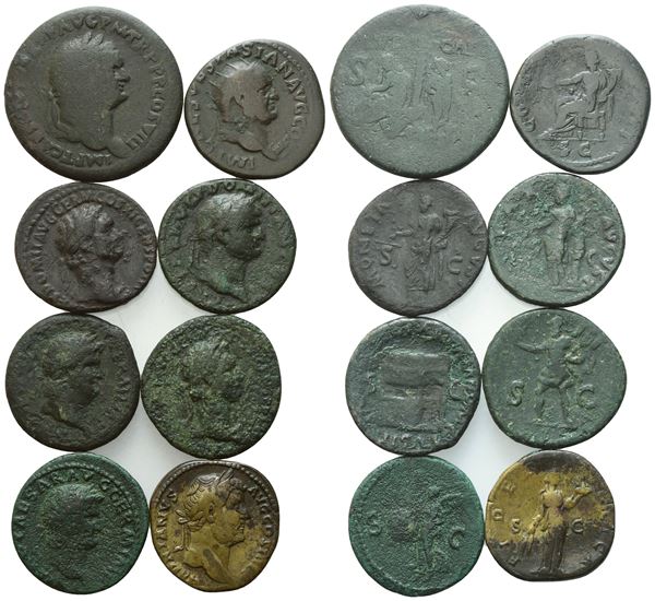 Lot of 8 Roman Imperial Æ coins
